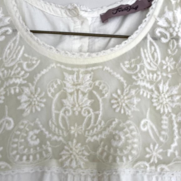 Dress with mesh embroidery - Picture 3 of 4